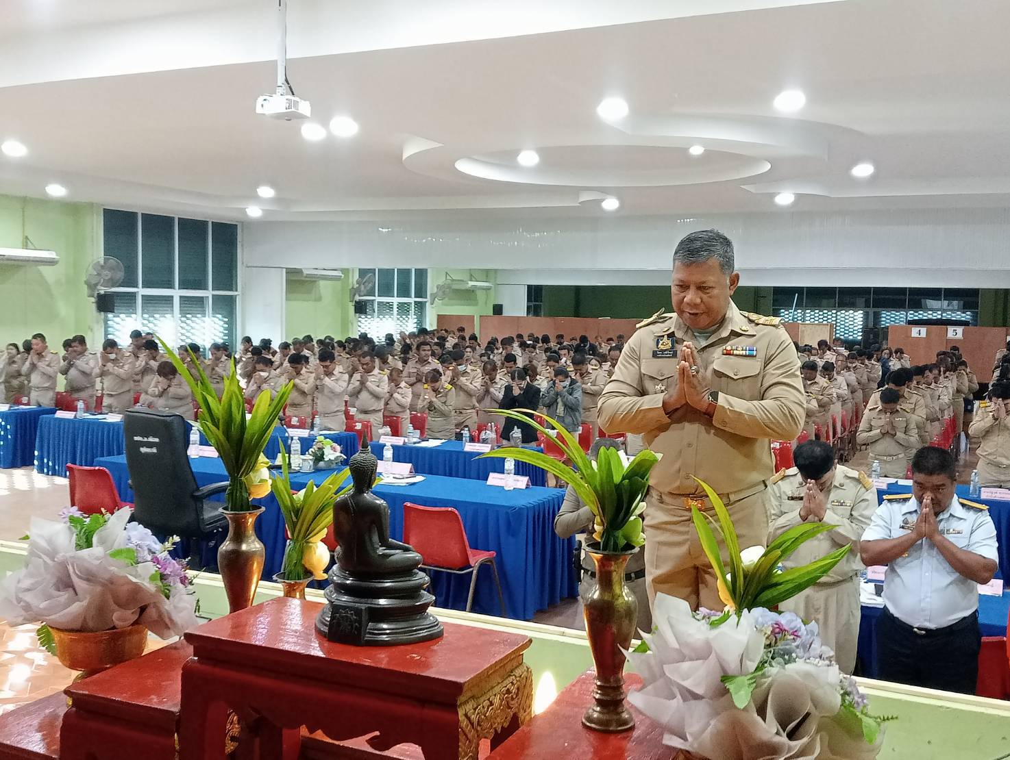 ประชุมกำนัน ผู้ใหญ่บ้าน สารวัตรกำนัน เเพทย์ประจำตำบล เเละผู้ช่วยผู้ใหญ่บ้าน ประจำเดือนธันวาคม 2568