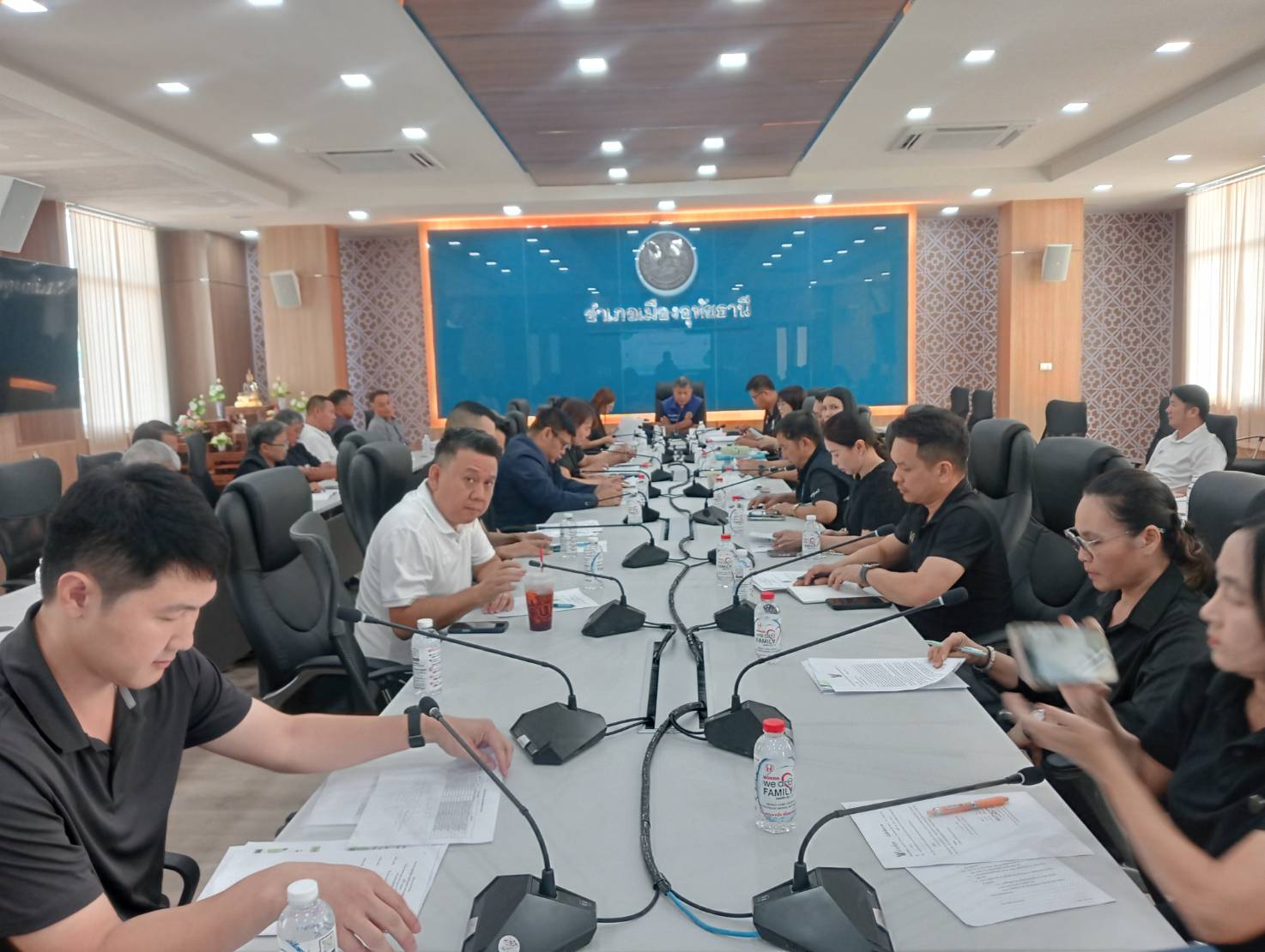 ประชุมคณะกรรมการศูนย์ปฏิบัติการป้องกันและปราบปรามยาเสพติดอำเภอเมืองอุทัยธานี