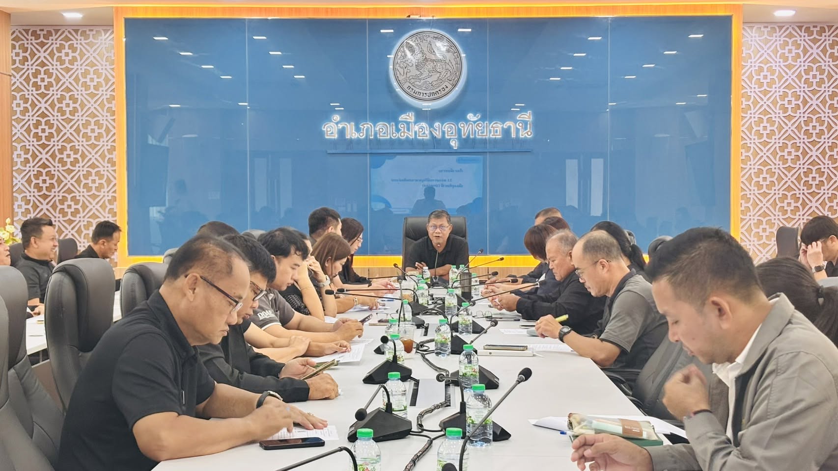 ประชุมคณะกรรมการศูนย์ปฏิบัติการป้องกันและปราบปรามยาเสพติดอำเภอเมืองอุทัยธานี ครั้งที่ 9/2569